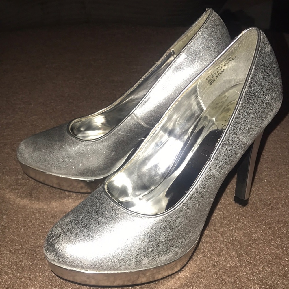 Rampage Silver Pumps